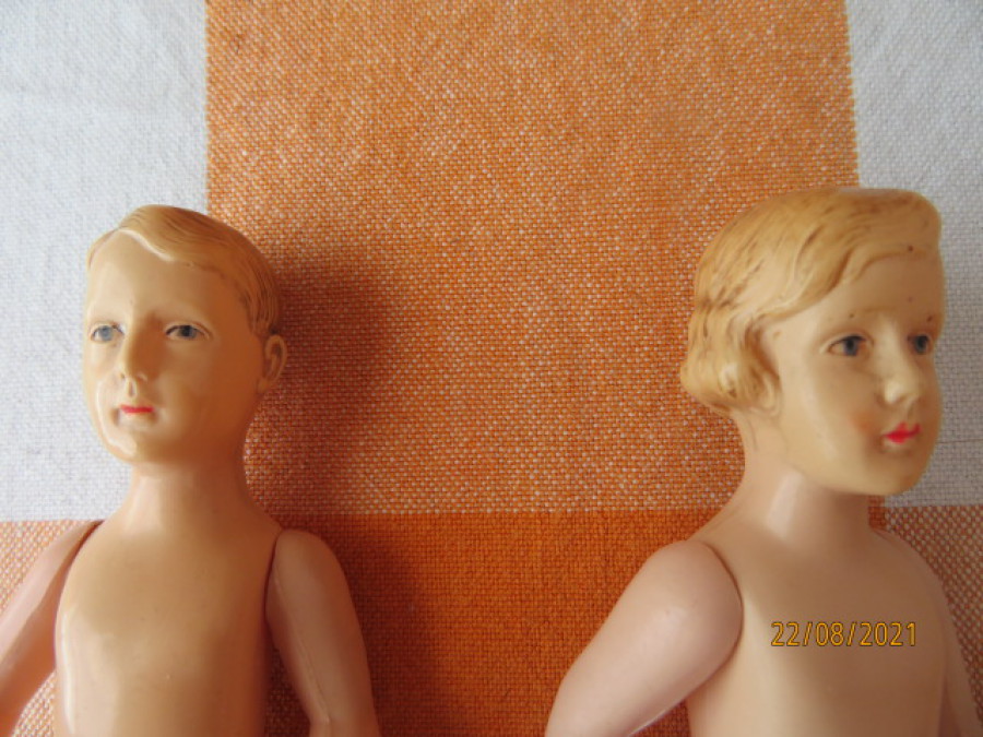Poupée Ancienne Minerva 50cm Par Buschow & Beck - Collection Rare Années 1930